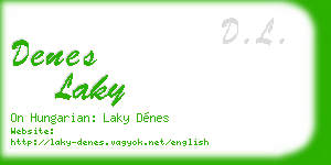 denes laky business card